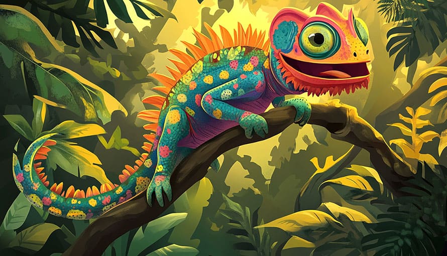 Namysleny Chameleon Rozpravka