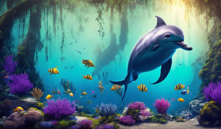 delfín a morský svet